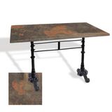 Çipa 3002 Döküm Ayak Masa 80X140 Cm - (Werzalit, Wermodin Ve Allzalit Tabla) - Metalic Oxid 1