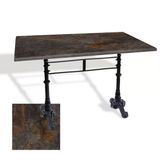Çipa 3002 Döküm Ayak Masa 80X140 Cm - (Werzalit, Wermodin Ve Allzalit Tabla) - Metalic Oxid 3