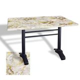Çipa 3010 Döküm Ayak Masa 80X120 Cm - (Werzalit, Wermodin Ve Allzalit Tabla) - Gold