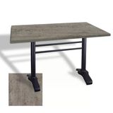 Çipa 3010 Döküm Ayak Masa 80X120 Cm - (Werzalit, Wermodin Ve Allzalit Tabla) - Kahve Oxid
