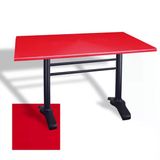 Çipa 3010 Döküm Ayak Masa 80X120 Cm - (Werzalit, Wermodin Ve Allzalit Tabla) - Kırmızı