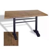 Çipa 3010 Döküm Ayak Masa 80X140 Cm - (Werzalit, Wermodin Ve Allzalit Tabla) - Rustic Dark