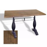 Çipa 3011 Döküm Ayak Masa 70X120 Cm - (Werzalit, Wermodin Ve Allzalit Tabla) - Rustic Dark