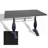 Çipa 3011 Döküm Ayak Masa 70X120 Cm - (Werzalit, Wermodin Ve Allzalit Tabla) - Siyah