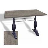 Çipa 3011 Döküm Ayak Masa 80X120 Cm - (Werzalit, Wermodin Ve Allzalit Tabla) - Kahve Oxid