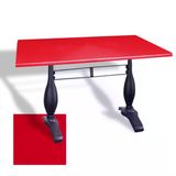 Çipa 3011 Döküm Ayak Masa 80X140 Cm - (Werzalit, Wermodin Ve Allzalit Tabla) - Kırmızı