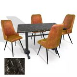 Çipa - Çırağan Mutfak Masa Takımı - 80X120 (Werzalit, Wermodin Ve Allzalit Tabla) - (Teramo - Kiremit)