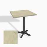 Çipa Döküm Ayak Kare Masa 60X60 Cm - (Werzalit, Wermodin Ve Allzalit Tabla) - Golden Marble