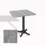 Çipa Döküm Ayak Kare Masa 60X60 Cm - (Werzalit, Wermodin Ve Allzalit Tabla) - Light Temperado