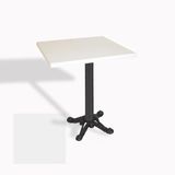 Çipa Döküm Ayak Kare Masa 70X70 Cm - (Werzalit, Wermodin Ve Allzalit Tabla) - Beyaz
