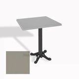 Çipa Döküm Ayak Kare Masa 70X70 Cm - (Werzalit, Wermodin Ve Allzalit Tabla) - Koyu Gri