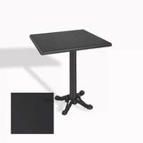 Çipa Döküm Ayak Kare Masa 70X70 Cm - (Werzalit, Wermodin Ve Allzalit Tabla) - Siyah