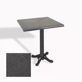 Çipa Döküm Ayak Kare Masa 80X80 Cm - (Werzalit, Wermodin Ve Allzalit Tabla) - Grey Marble