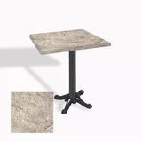 Çipa Döküm Ayak Kare Masa 80X80 Cm - (Werzalit, Wermodin Ve Allzalit Tabla) - Scala Marble