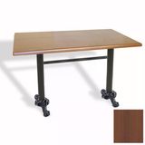 Çipa Döküm Ayak Masa 80X120 Cm - (Werzalit, Wermodin Ve Allzalit Tabla) - Koyu Ahşap