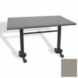 Çipa Döküm Ayak Masa 80X120 Cm - (Werzalit, Wermodin Ve Allzalit Tabla) - Koyu Gri
