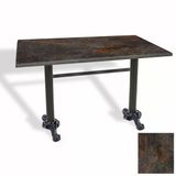 Çipa Döküm Ayak Masa 80X120 Cm - (Werzalit, Wermodin Ve Allzalit Tabla) - Metalic Oxid 3