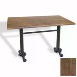 Çipa Döküm Ayak Masa 80X120 Cm - (Werzalit, Wermodin Ve Allzalit Tabla) - Rustic Dark
