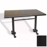 Çipa Döküm Ayak Masa 80X120 Cm - (Werzalit, Wermodin Ve Allzalit Tabla) - Siyah