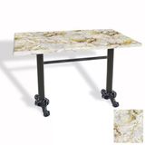 Çipa Döküm Ayak Masa 80X140 Cm - (Werzalit, Wermodin Ve Allzalit Tabla) - Gold