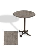 Çipa Döküm Ayak Yuvarlak Masa Çap 60Cm - (Werzalit, Wermodin Ve Allzalit Tabla) - Kahve Oxid