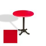 Çipa Döküm Ayak Yuvarlak Masa Çap 80Cm - (Werzalit, Wermodin Ve Allzalit Tabla) - Kırmızı