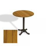 Çipa Döküm Ayak Yuvarlak Masa Çap 80Cm - (Werzalit, Wermodin Ve Allzalit Tabla) - Real Teak