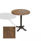 Çipa Döküm Ayak Yuvarlak Masa Çap 80Cm - (Werzalit, Wermodin Ve Allzalit Tabla) - Rustic Dark