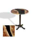 Çipa Döküm Ayak Yuvarlak Masa Çap 90Cm - (Werzalit, Wermodin Ve Allzalit Tabla) - Epoxy
