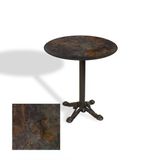 Çipa Döküm Ayak Yuvarlak Masa Çap 90Cm - (Werzalit, Wermodin Ve Allzalit Tabla) - Metalic Oxid 3