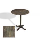 Çipa Döküm Ayak Yuvarlak Masa Çap 90Cm - (Werzalit, Wermodin Ve Allzalit Tabla) - Old Pine