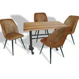 Çipa - Nilüfer Mutfak Masa Takımı - 70X120 (Werzalit, Wermodin Ve Allzalit Tabla) - Indiana Wood - Kahve