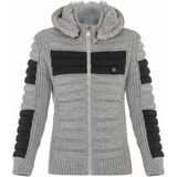 Cipo & Baxx BP114 Gri Erkek Çocuk Hırka Geniş Paça ve Kargo Kesim ile Günlük Şıklık - 5 - 6 Yaş