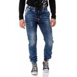 Cipo & Baxx CD807 Lastikli Basic Erkek Jeans - 38 / 32 - Mavi