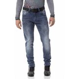 Cipo & Baxx CD811 Fitilli Mavi Erkek Jeans Pantolon - 40 - 32