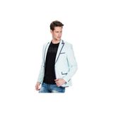 Cipo & Baxx Cipo&Baxx CJ222 Canlı Mavi Yazlık İnce Erkek Keten Blazer Ceket - 48 - Mint