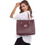 Cipo & Baxx WA135 Klasik Bordo Omuz Çantası ve Cüzdan