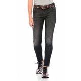 Cipo & Baxx WD394 Kadın Basic Jean Pantolon - Siyah - 27 / 34