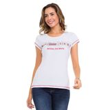 Cipo & Baxx Wt348 Taşlı Yazılı Basic Beyaz Tişört