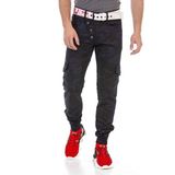 Cipo&Baxx Cd690 Mavi Kamuflaj Kadın Kot Pantolon
