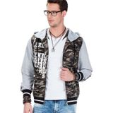 Cipo&Baxx CJ215 Yeşil Kamuflaj Erkek Sweatshirt