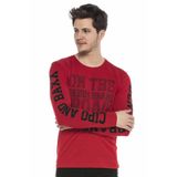 Cipo&Baxx Cl379 Parlak Taşlı Baskılı Ince Erkek Sweatshirt