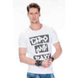 Cipo&Baxx CT430 Beyaz Erkek T-shirt