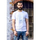 Cipo&Baxx Ct720 Taşlı Folyo Baskılı Tişört
