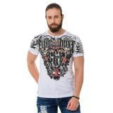 Cipo&Baxx Ct728 Taşlı Vintage Baskı Tişört