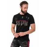 Cipo&Baxx Ct733 Taşlı New York Siyah Tişört