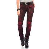 Cipo&Baxx WD388 Bordo Kadın Kot Pantolon