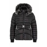 Cipo&Baxx Wm132 Kürklü Siyah Kadın Şişme Mont
