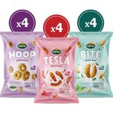 Cipsaş Hoop Tesla Bite Vegan Glutensiz Nohut Cips Seti 12 x 65 gr