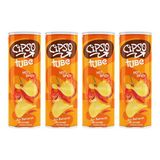 Cipso Tube Acı Baharat Aromalı Cips 160 gr x 4 Adet
